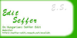 edit seffer business card